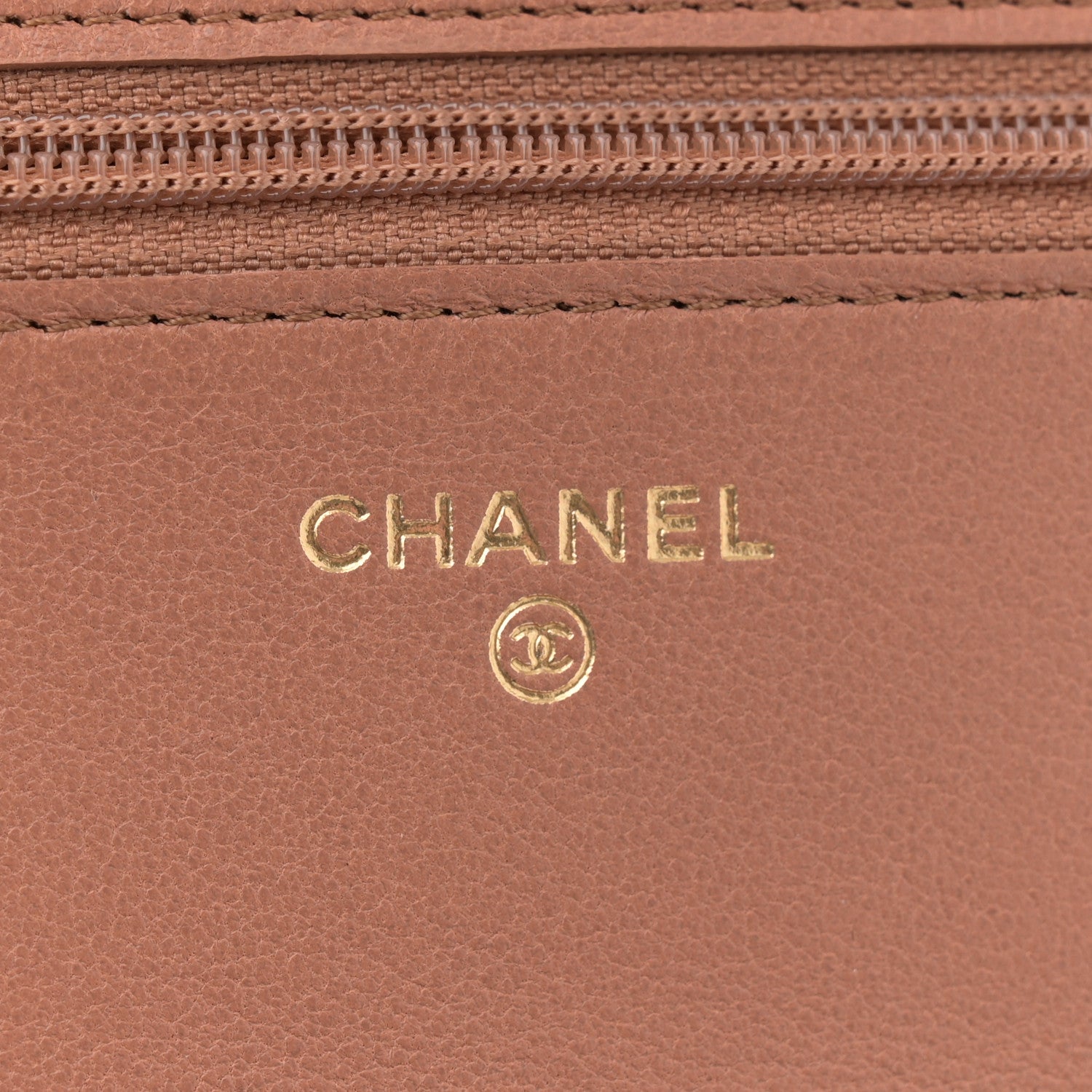 Chanel Lambskin Quilted Chanel 19 Wallet On Chain WOC Brown 6 of 12