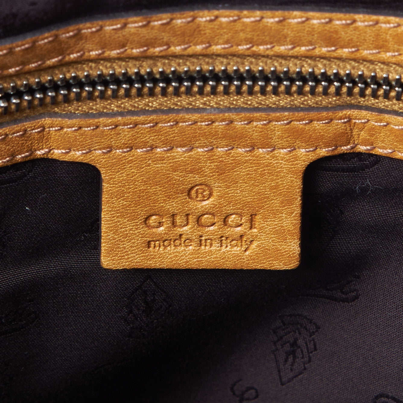 Gucci Monogram Medium Bamboo Bar Tote Yellow 8 of 8
