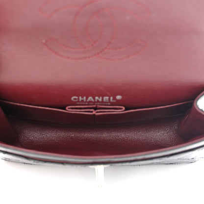Chanel Aged Calfskin Quilted Mini Rectangular Double Flap Black 5 of 15