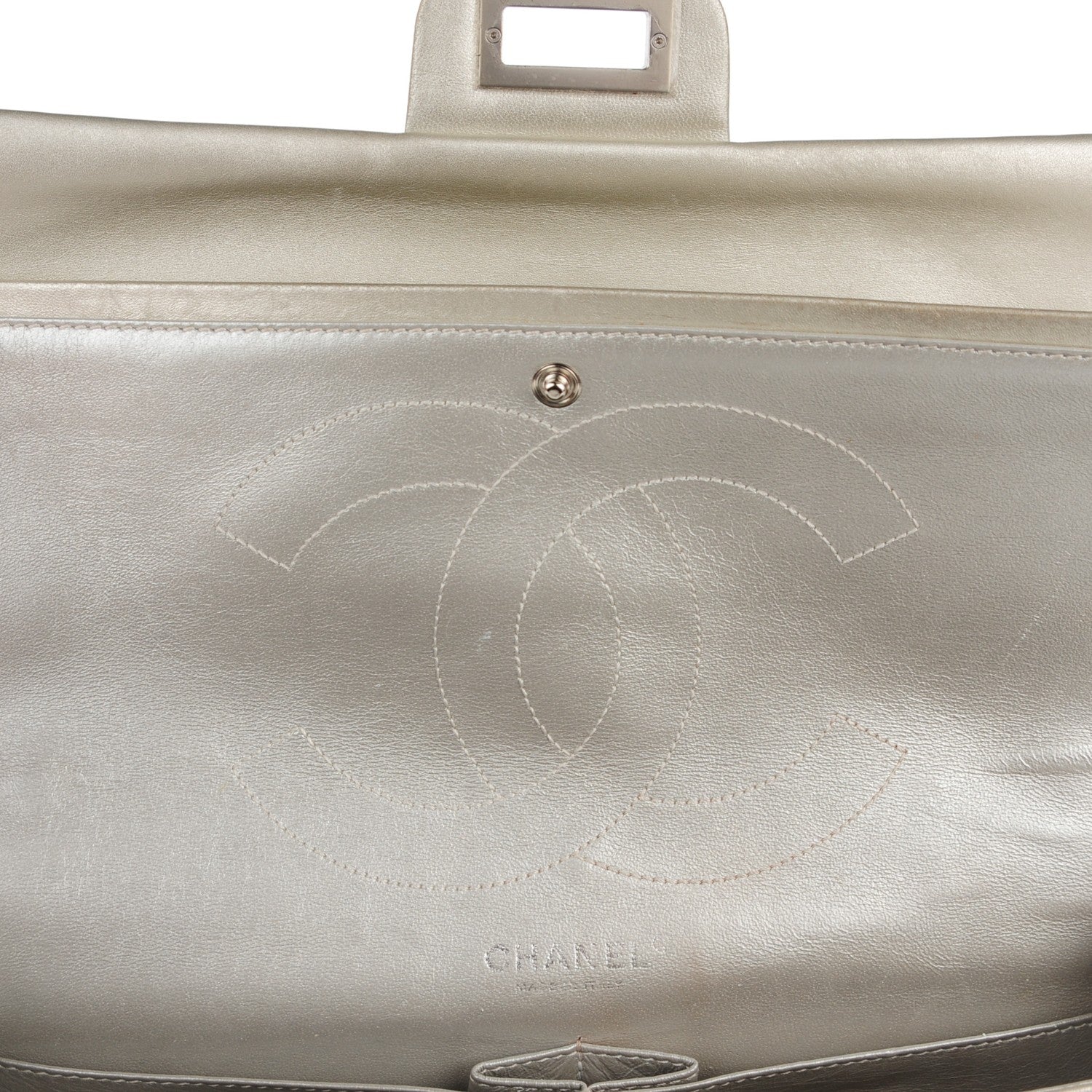 Chanel Lambskin Quilted 2.55 Reissue 227 Flap Silver 8 of 14