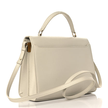 Saint Laurent Grain de Poudre Medium Classic Monogram Cassandra Top Handle Crema Soft 3 of 11