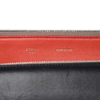 Celine Calfskin Suede Tri-Color Double Zip Trapeze 8 of 24