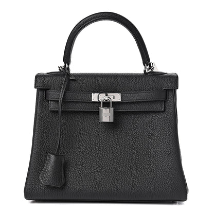 Hermes Togo Kelly Retourne 25 Black 1 of 39