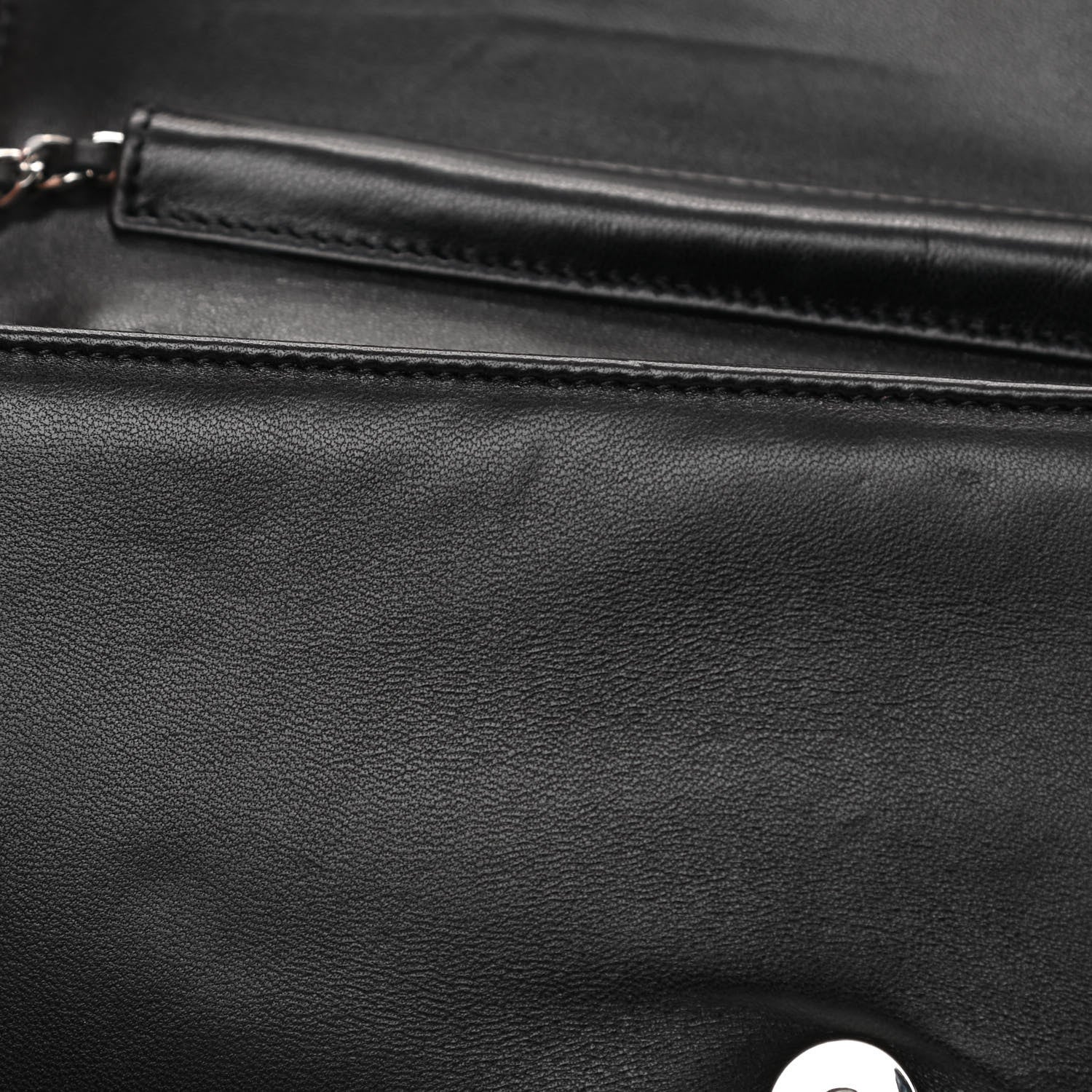 Chanel Lambskin Quilted Butterfly Clutch With Chain Black 14 of 14