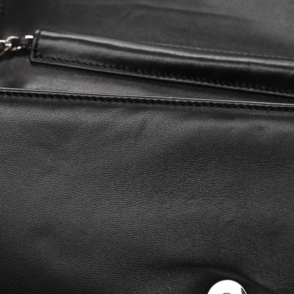 Chanel Lambskin Quilted Butterfly Clutch With Chain Black 14 of 14