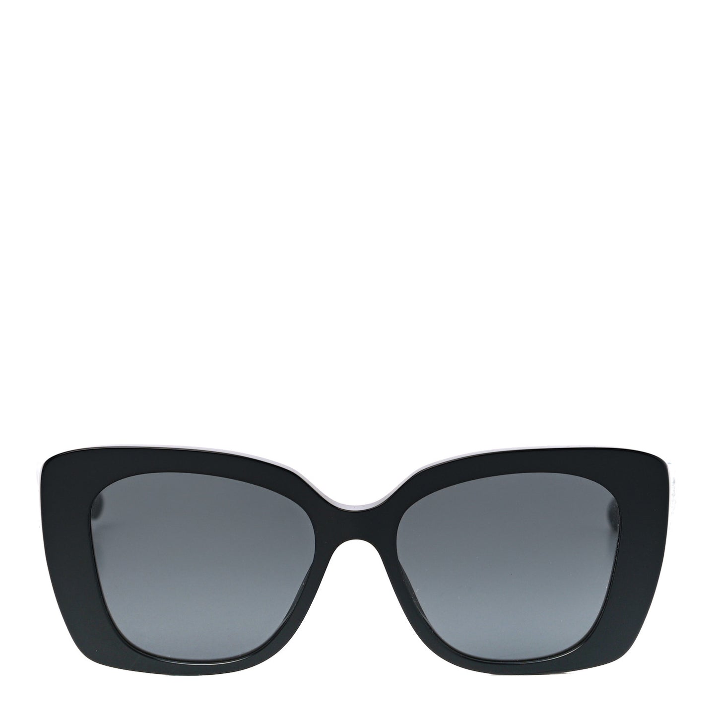Acetate Strass Square Sunglasses 5422-B Black White