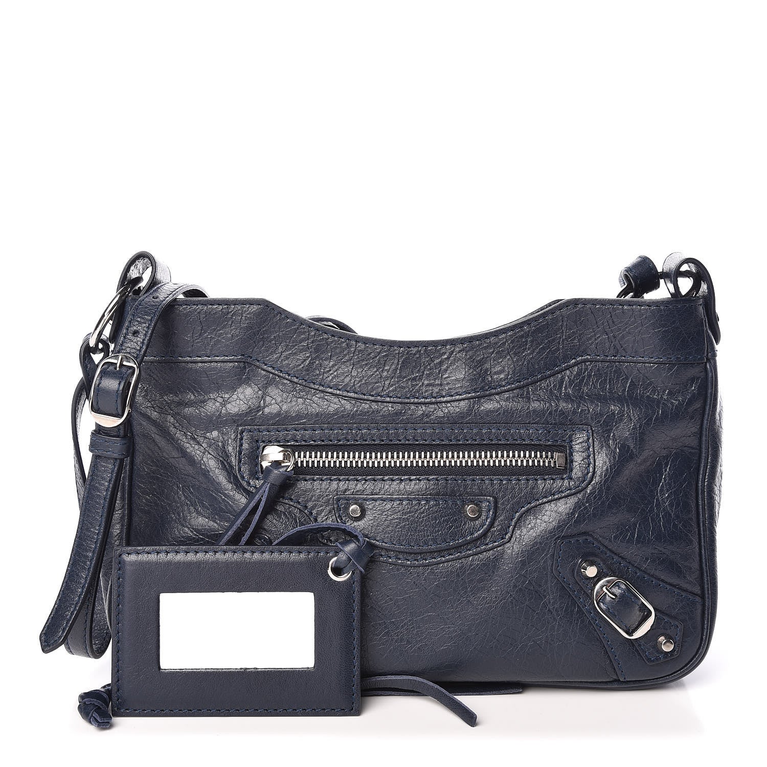 Balenciaga Agneau Classic Silver Hardware Hip Bleu Obscur 1 of 9