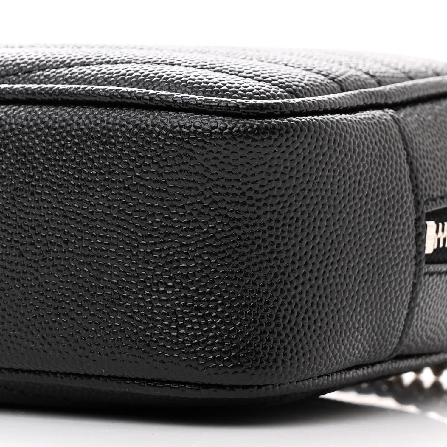 Saint Laurent Grain De Poudre Matelasse Monogram Mini Lou Camera Bag Black 10 of 11