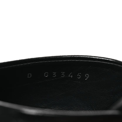 Chanel Calfskin Grosgrain Cap Toe Pearl Mule 36.5 Ecru Black 10 of 11