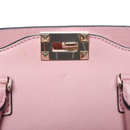 Valentino Garavani Vitello Rockstud Double Handle Tote Pop Gardenia 11 of 11