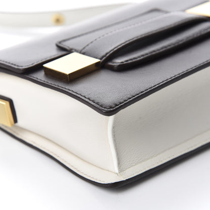 Delvaux Calfskin Mini Madame Crossbody Dark Brown White 7 of 21