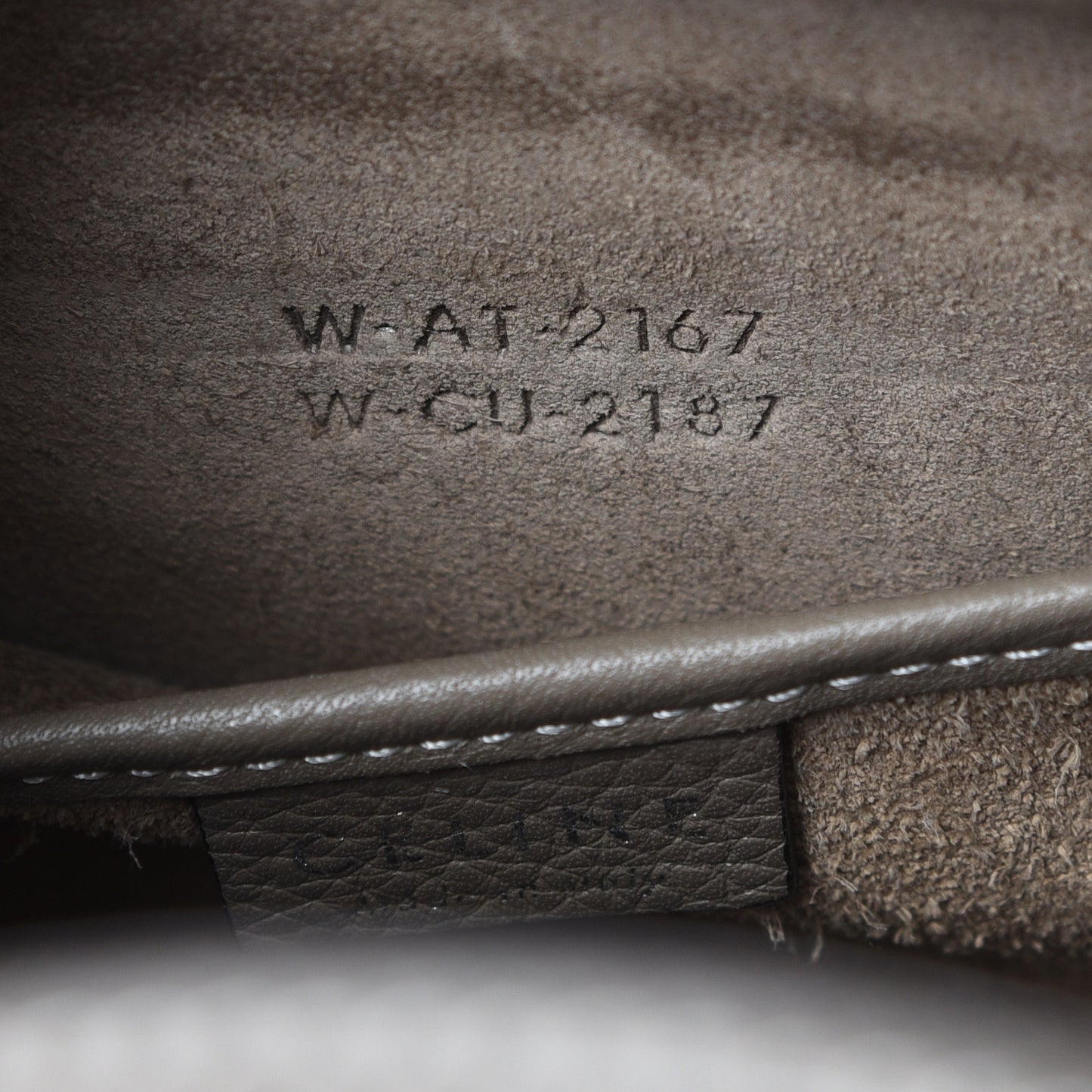Drummed Calfskin Nano Luggage Souris
