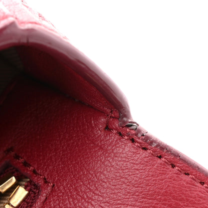 MCM Calfskin Ottomar Monogram Medium Millie Crossbody Bag Ruby Red 10 of 11