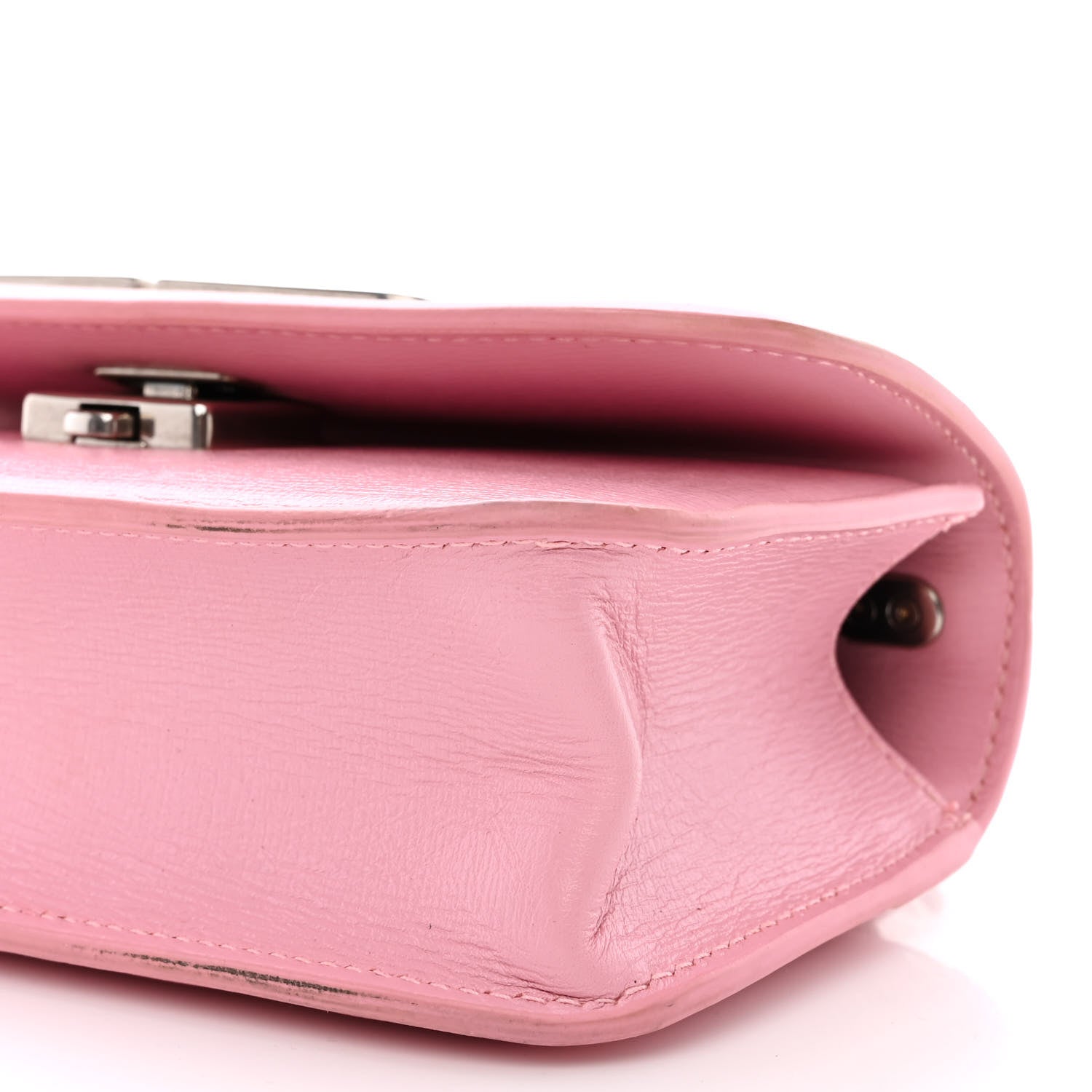 Balenciaga Calfskin Stripe Embossed Gossip Chain Bag XS Candy Pink 11 of 15