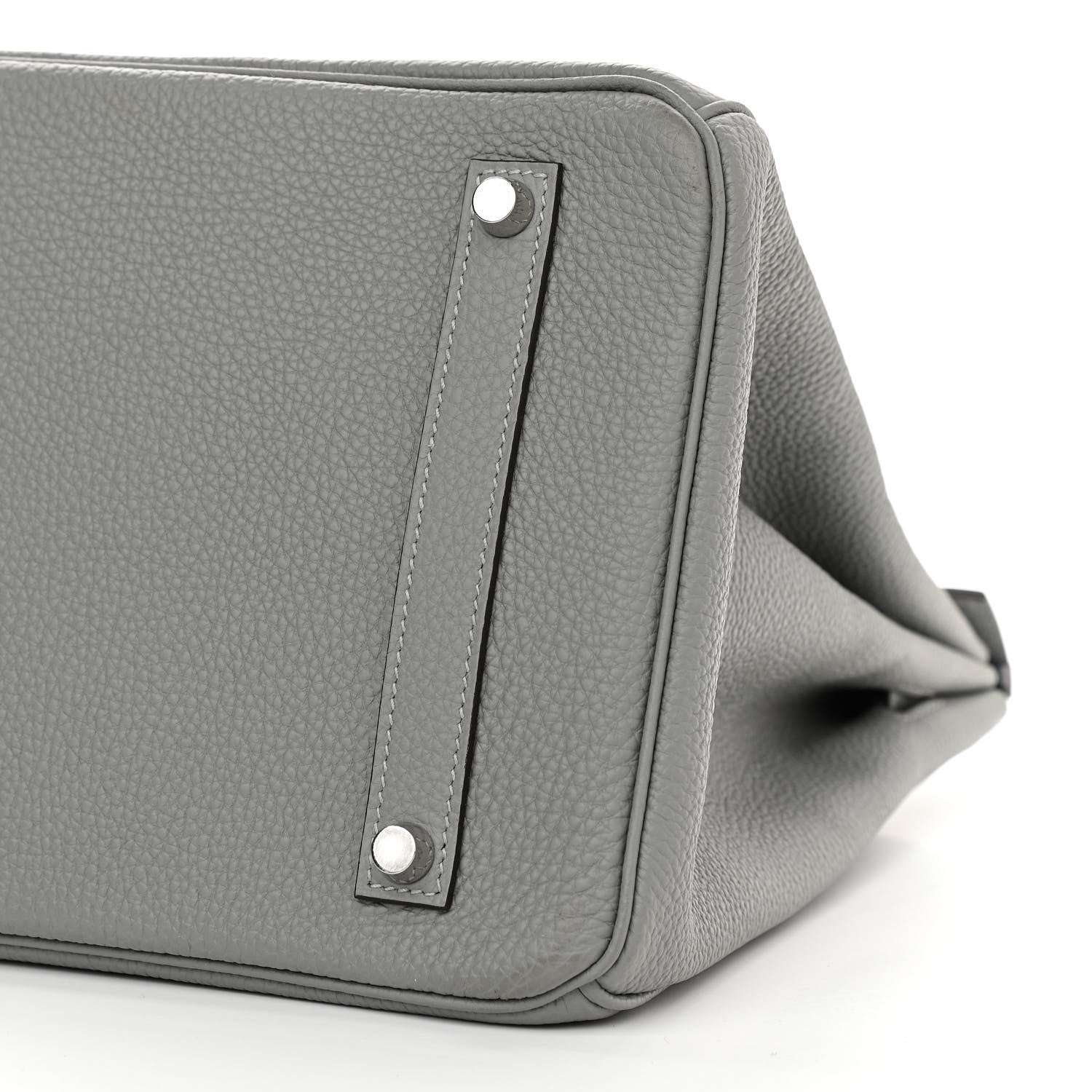 Hermes Togo Bi-Color Birkin 35 Gris Mouette Bleu Agate 10 of 12