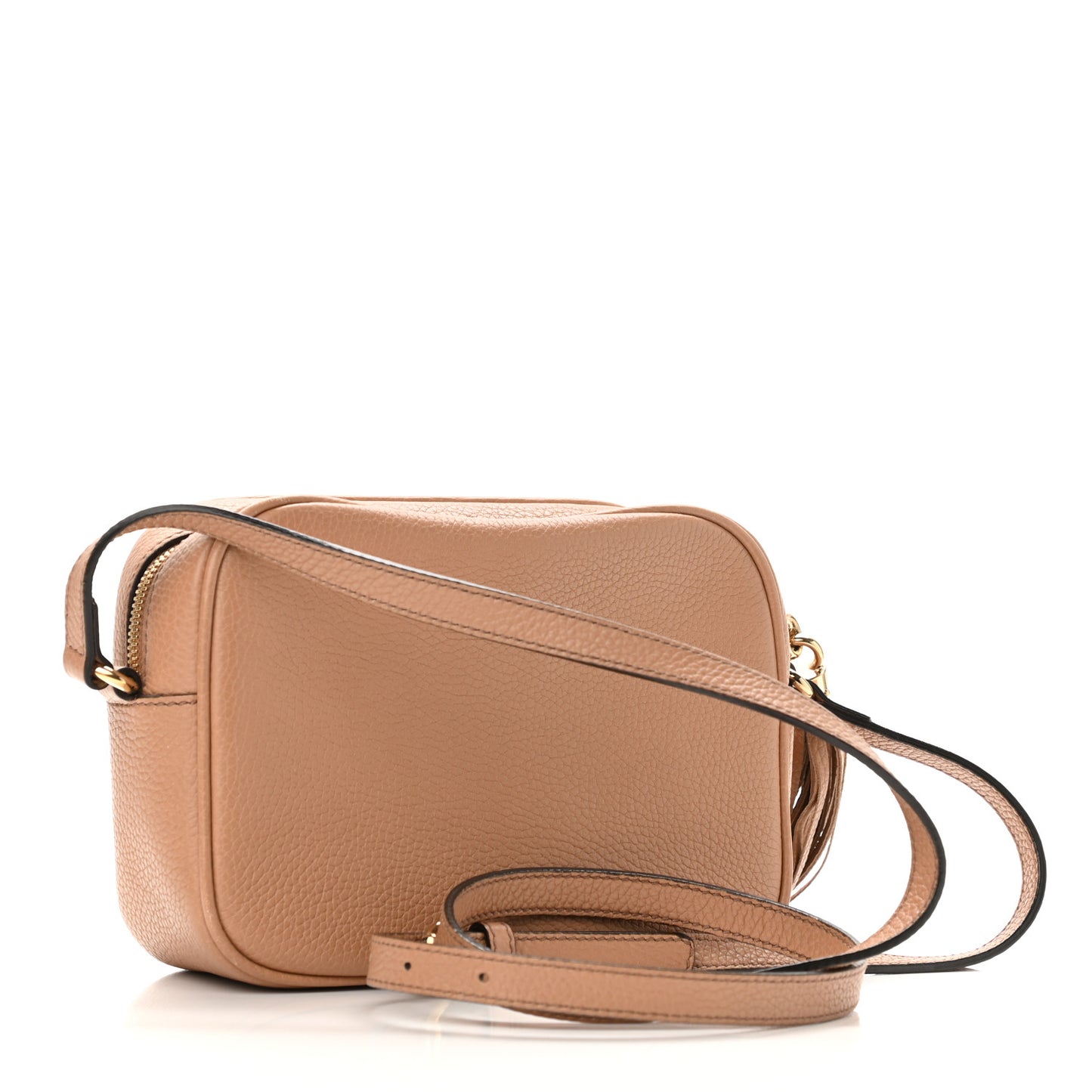 Pebbled Calfskin Small Soho Disco Bag Camelia