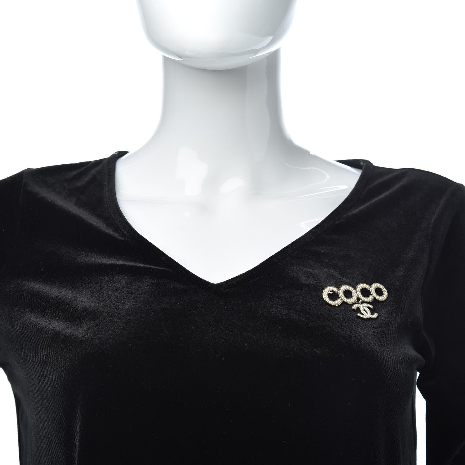 Chanel Pearl Coco Brooch Gold 2 of 5