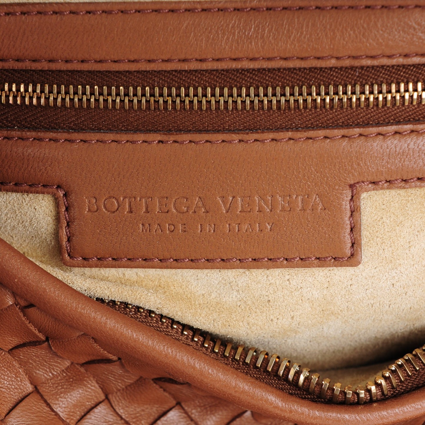Nappa Intrecciato Medium Veneta Hobo Noce