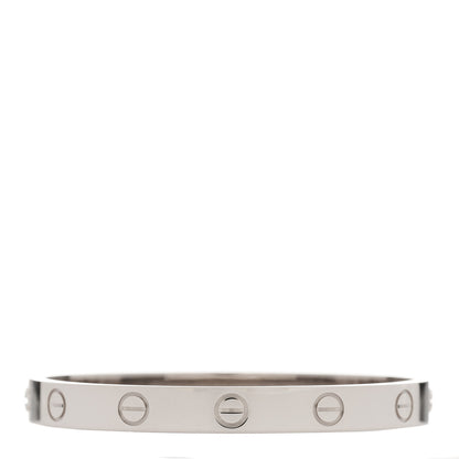 Cartier 18K White Gold LOVE Bracelet 15 2 of 9