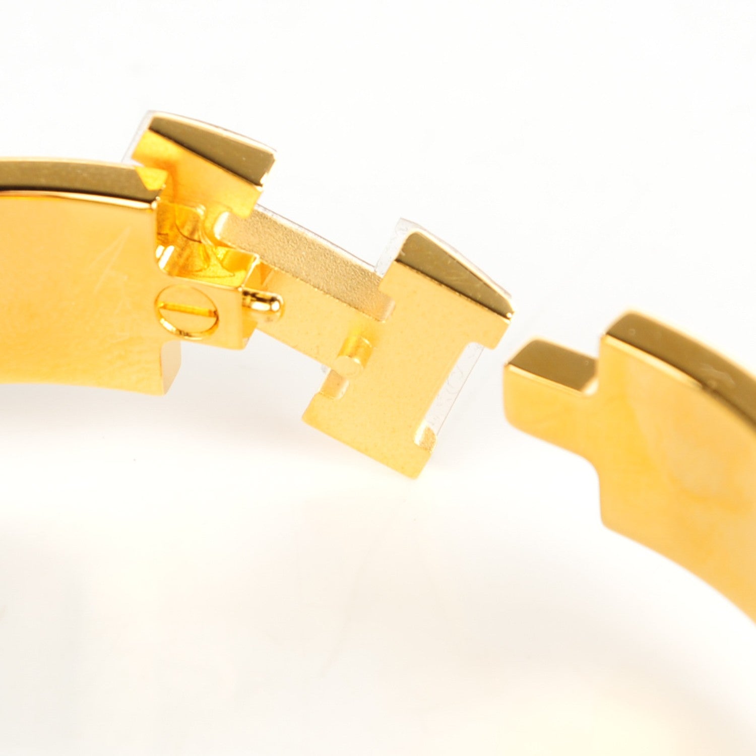 Hermes Enamel Narrow Clic Clac H Bracelet PM Bleu Intense 3 of 5