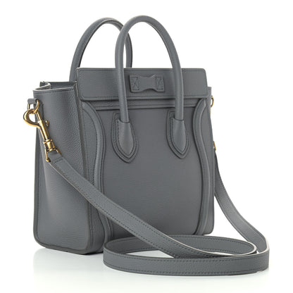 Celine Baby Drummed Calfskin Nano Luggage Kohl 3 of 10