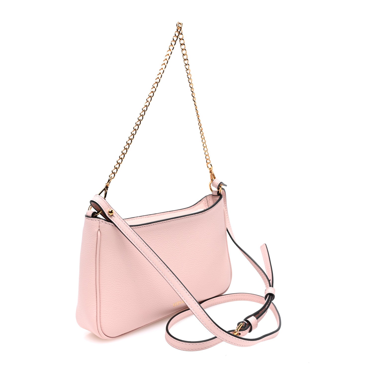 Versace Grained Calfskin La Medusa Mini Crossbody Bag Dusty Rose 3 of 9