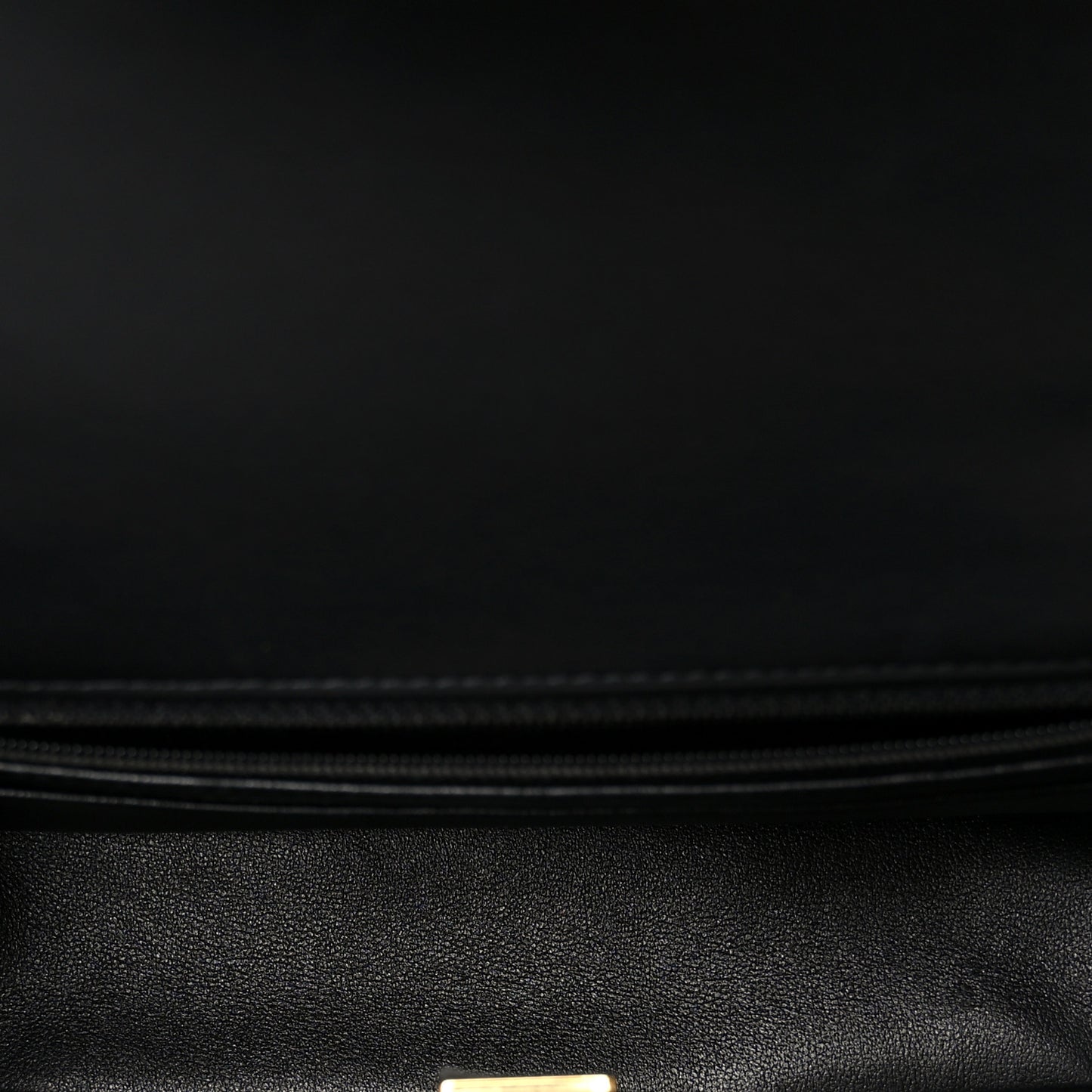Lambskin Quilted Mini Rectangular Flap Black
