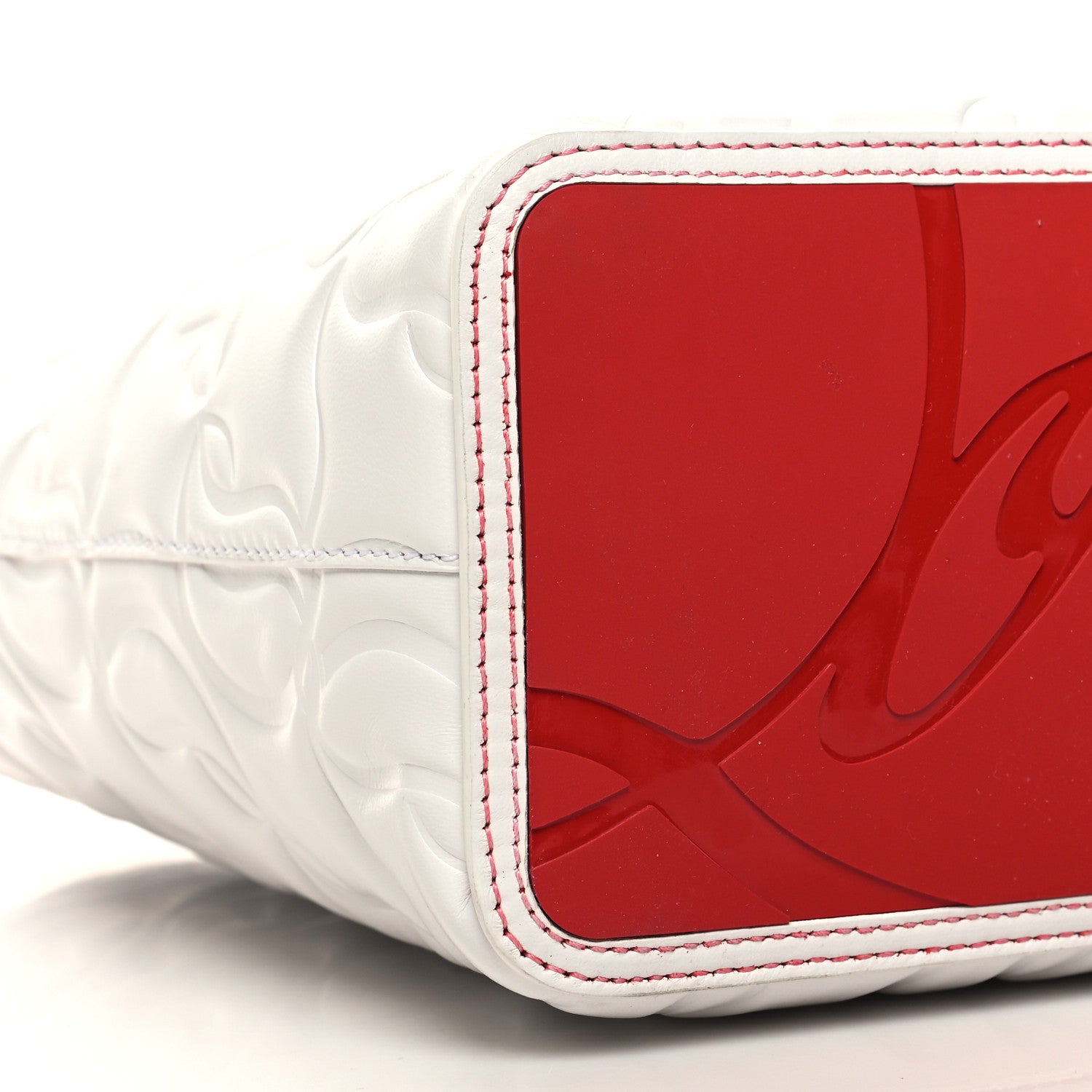 Christian Louboutin Nappa Embossed Small East West Cabata Tote White 11 of 12