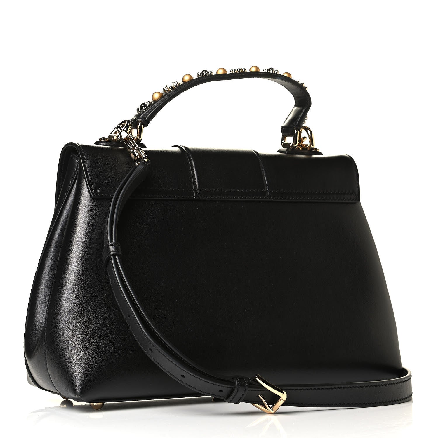 Dolce & Gabbana Calfskin Lucia Small Satchel Black 2 of 6