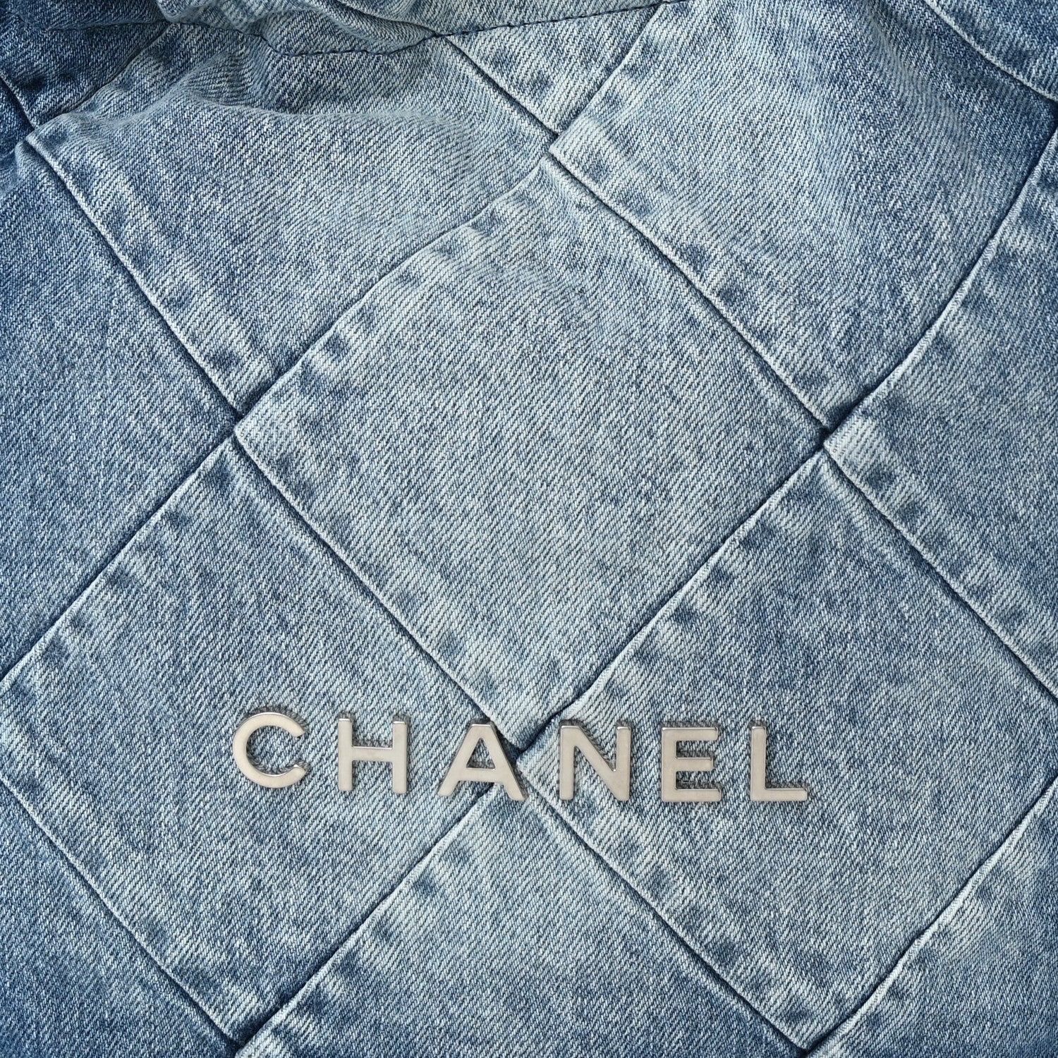 Chanel Denim Quilted Small Chanel 22 Blue 9 of 11