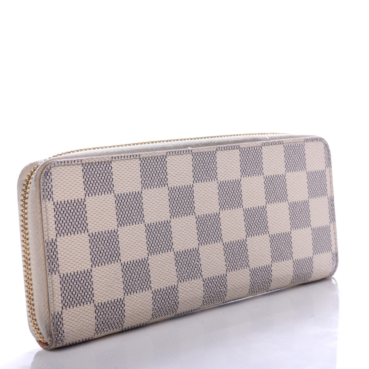 Louis Vuitton Damier Azur Clemence Wallet Rose Ballerine 3 of 8