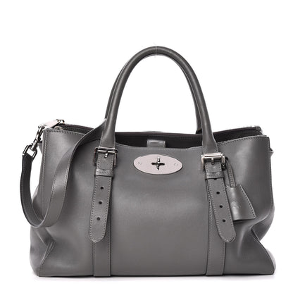 Mulberry Silky Calfskin Bayswater Double Zip Tote Pavement Grey 1 of 9