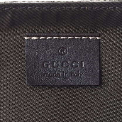 Gucci GG Supreme Monogram Selleria Calfskin Messenger Diaper Bag Beige Ebony Cocoa Dark Chocolate 8 of 10