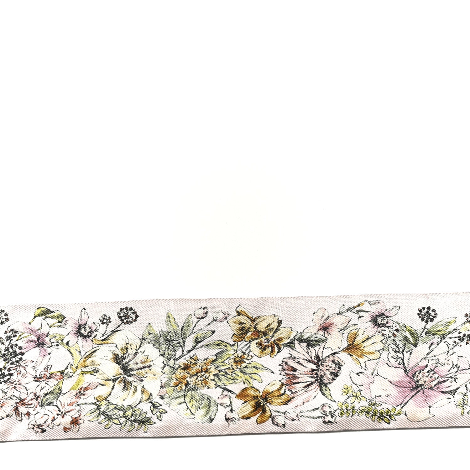 Christian Dior Silk Twill D-Floral Mitzah Scarf Pink 4 of 4