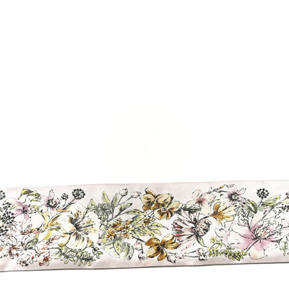Christian Dior Silk Twill D-Floral Mitzah Scarf Pink 4 of 4
