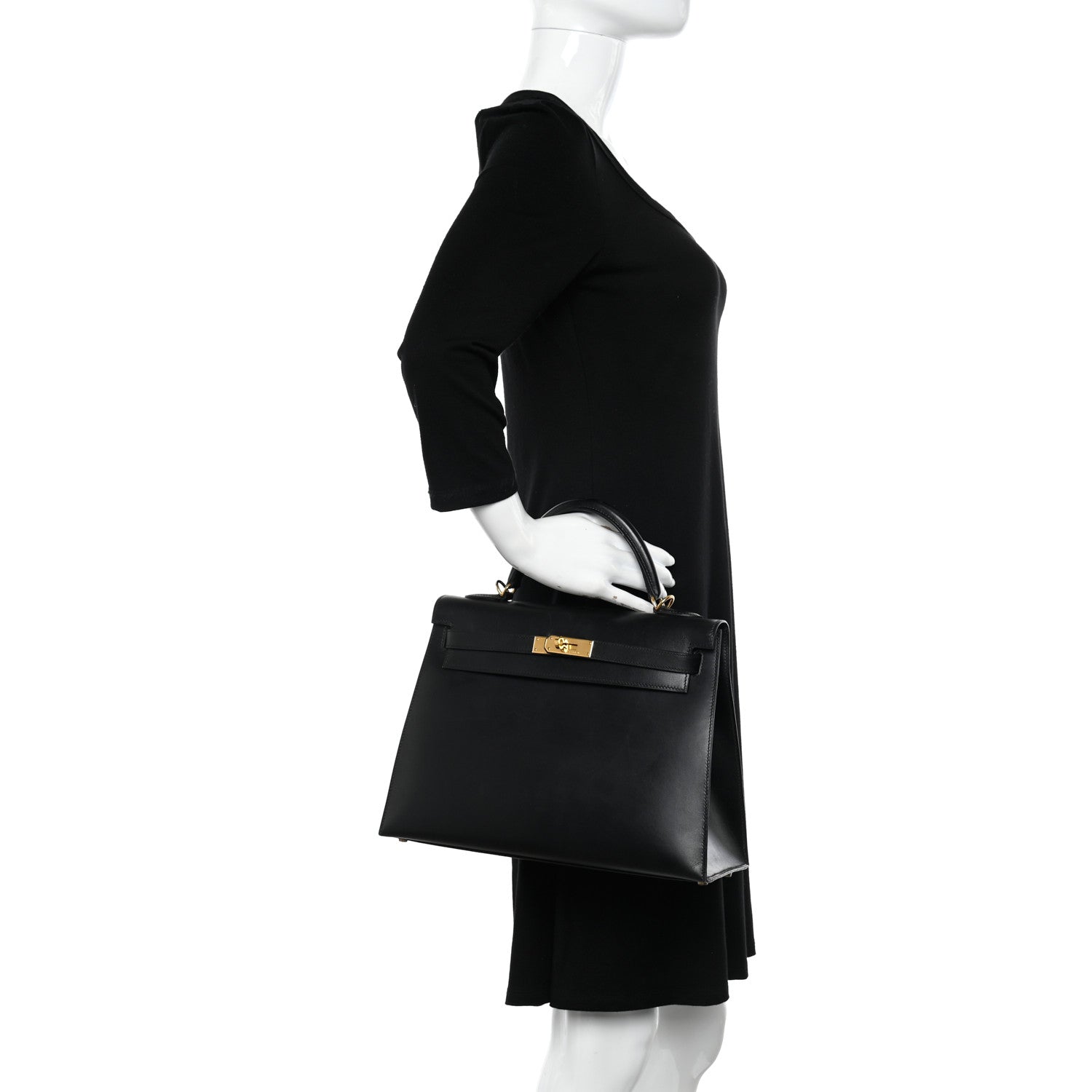 Hermes Box Kelly Sellier 32 Black 2 of 15