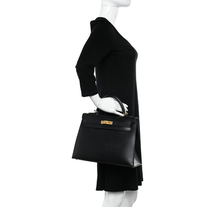 Hermes Box Kelly Sellier 32 Black 2 of 15
