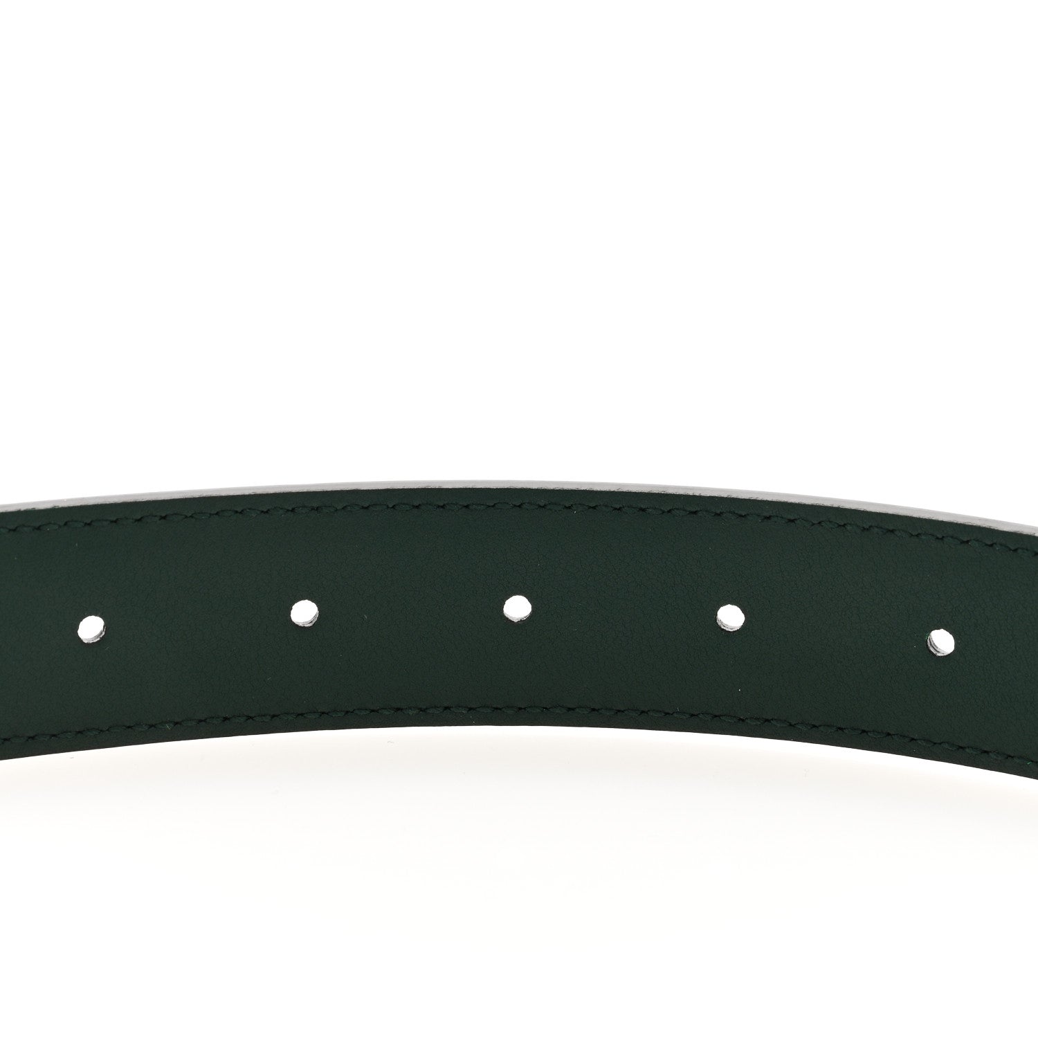 Gucci Ciny Lux Calfskin G Cube Memorable 25mm Belt 105 42 Vintage Green 3 of 5