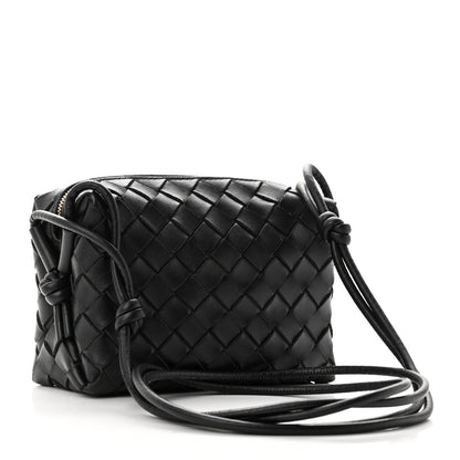 Bottega Veneta Nappa Intrecciato Mini Loop Camera Bag Black 2 of 9