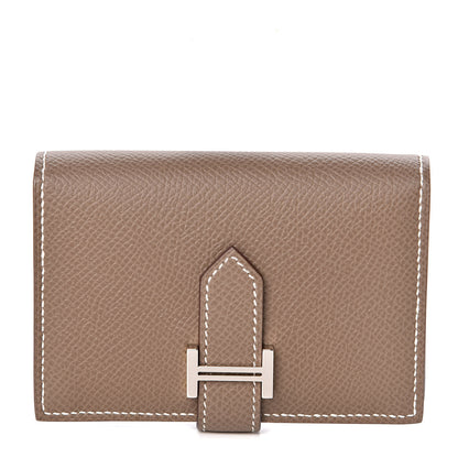 Hermes Epsom Bearn Card Holder Wallet Etoupe 1 of 7