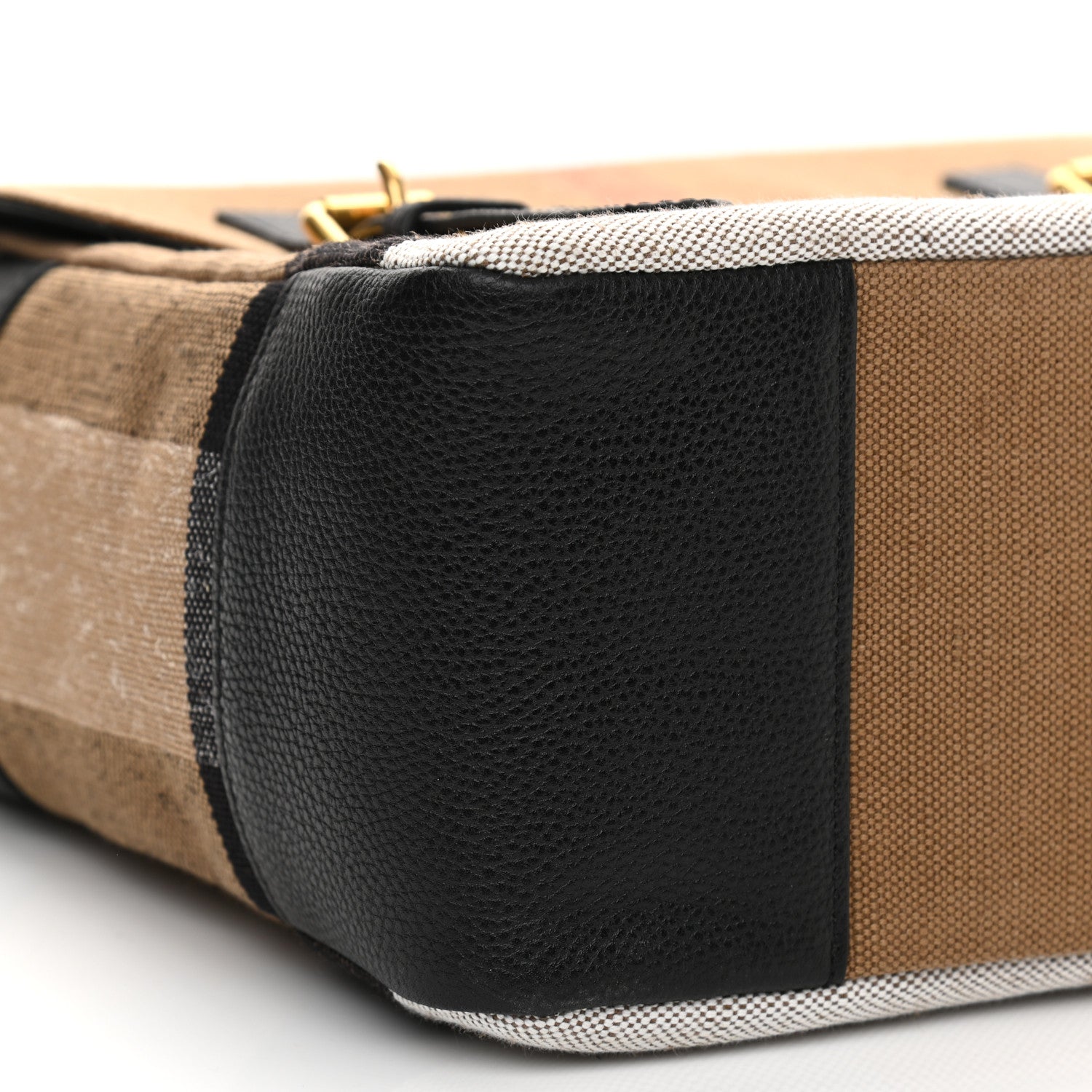 Burberry Canvas Mega Check Small Baildon Messenger Bag Black 9 of 10