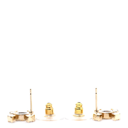 Chanel Crystal CC Earrings Gold 3 of 4