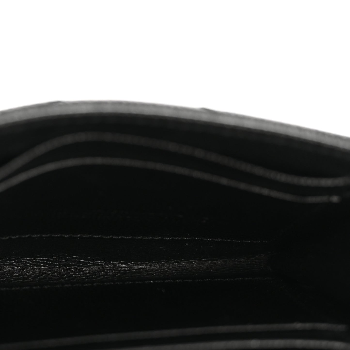 Grain De Poudre Matelasse Chevron Small Monogram Envelope Wallet Black