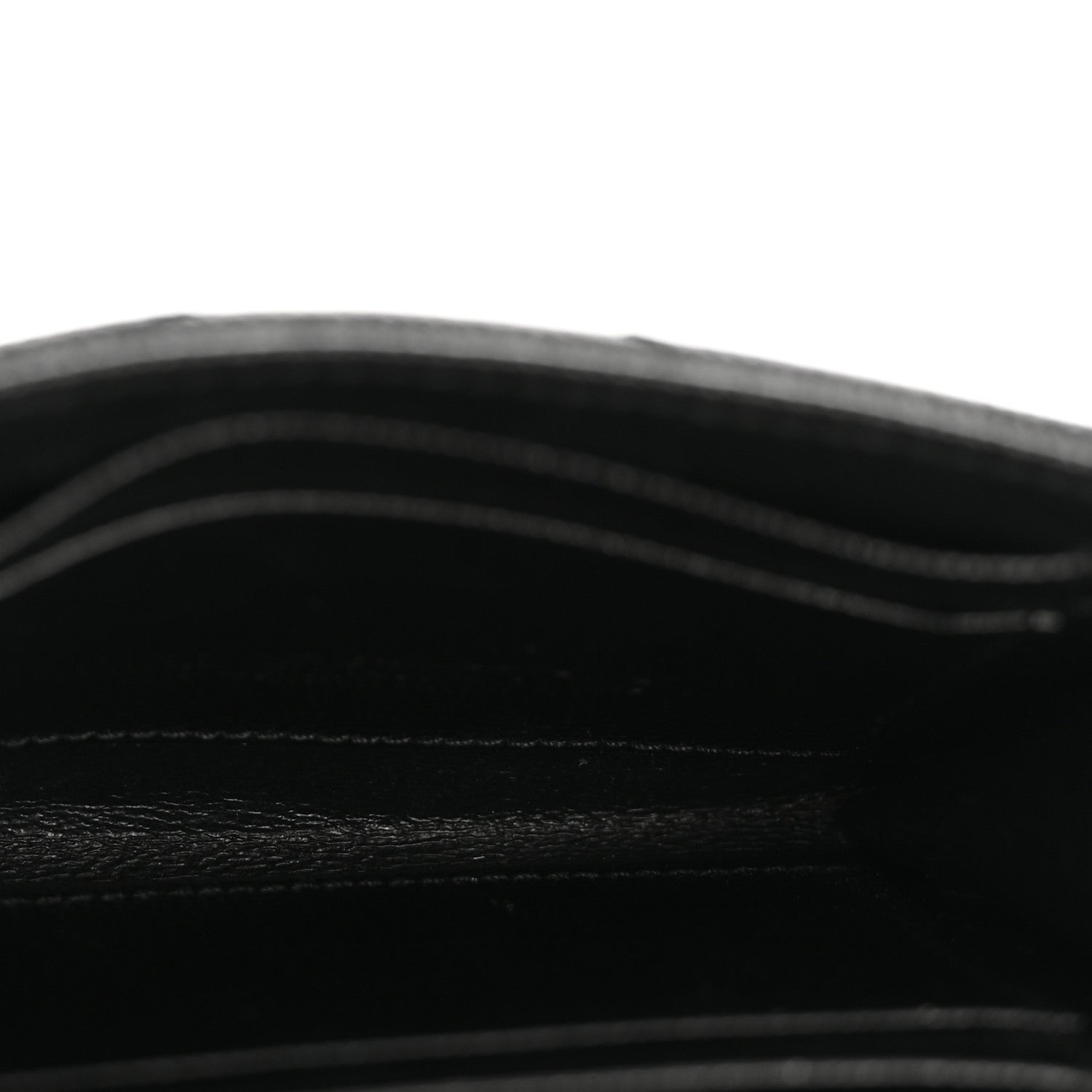 Saint Laurent Grain De Poudre Matelasse Chevron Small Monogram Envelope Wallet Black 5 of 11