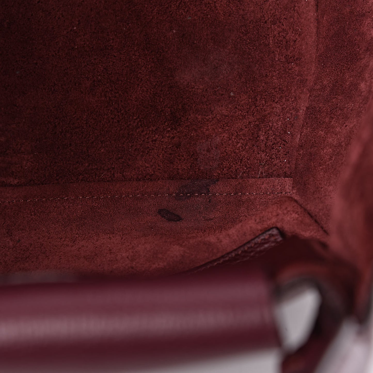 Supple Grained Calfskin Small Big Bag Wine