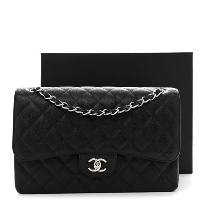 Chanel Caviar Quilted Jumbo Double Flap Black 11 of 11