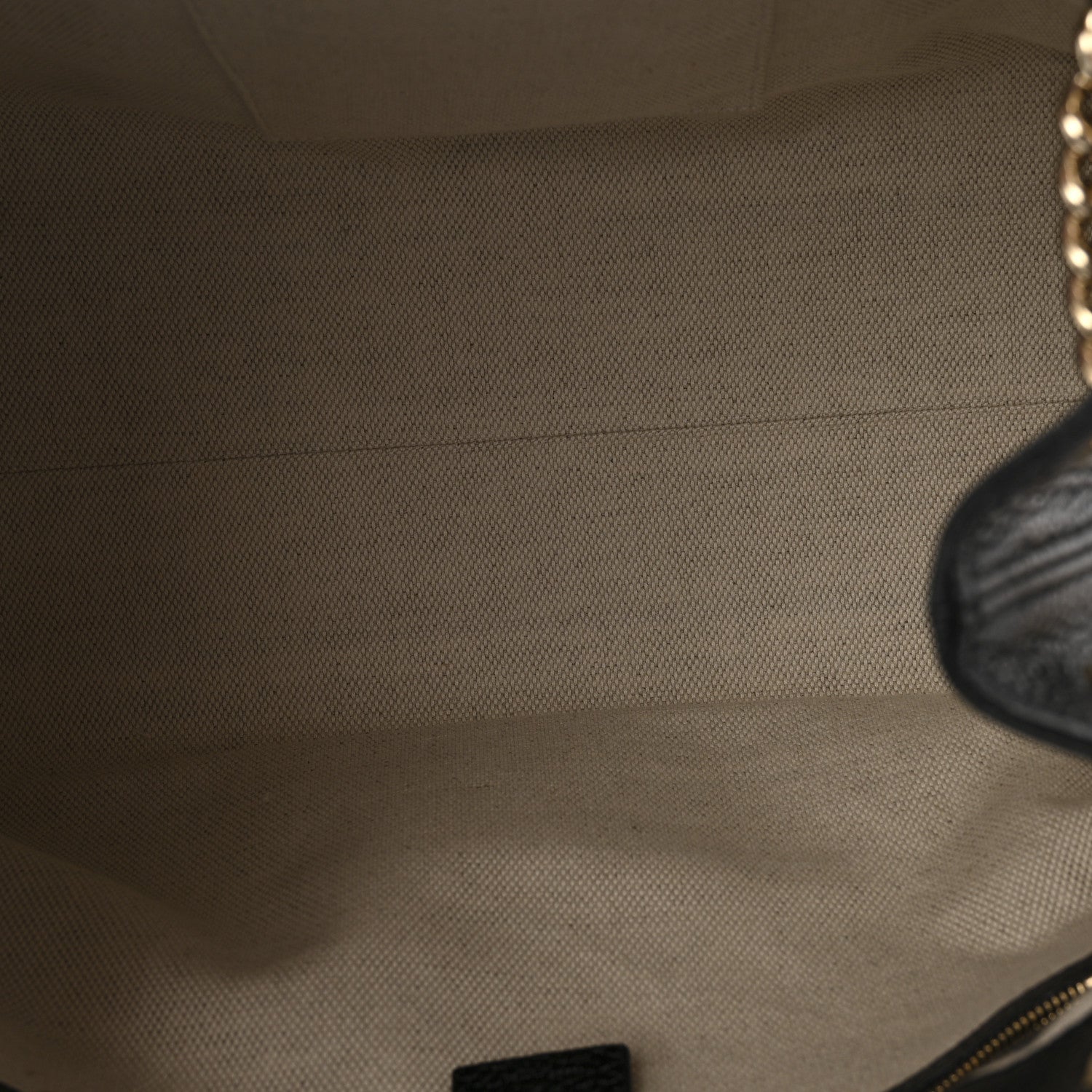 Gucci Pebbled Calfskin Medium Soho Chain Shoulder Bag Black 5 of 13