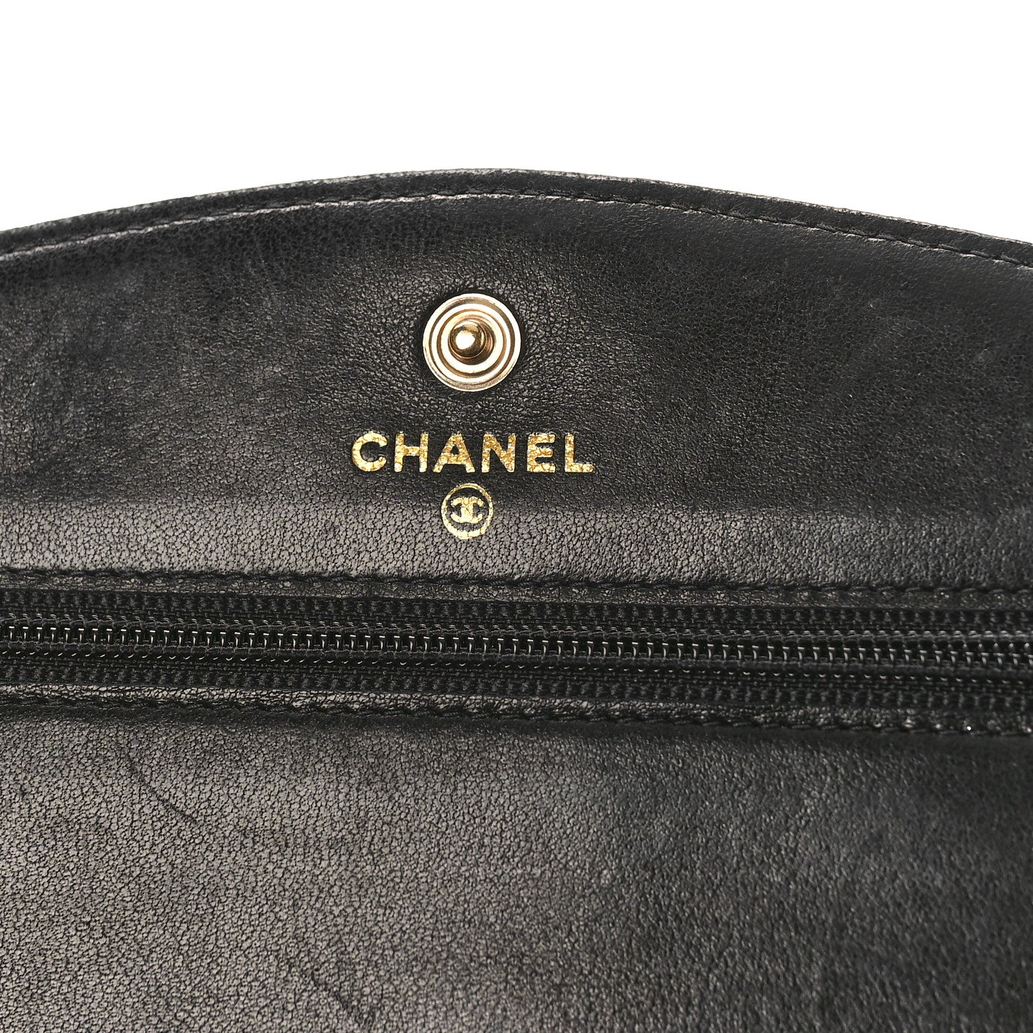 Chanel Caviar Timeless CC Wallet on Chain WOC Black 6 of 13