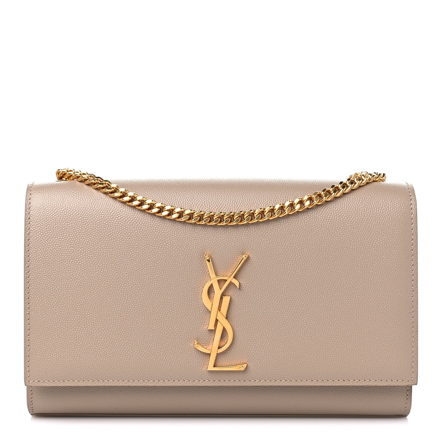 Grain De Poudre Medium Monogram Kate Satchel Dark Beige