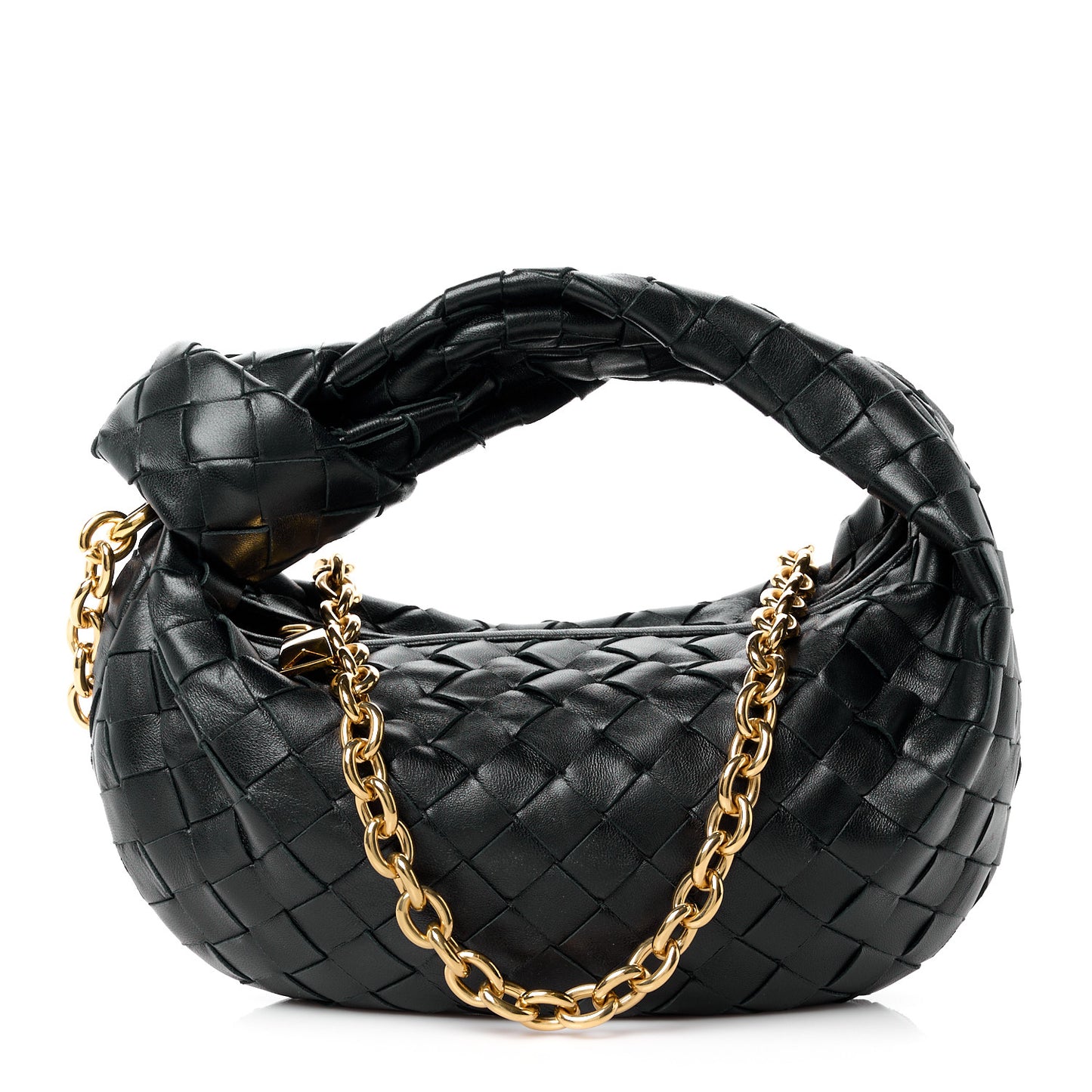 Nappa Intrecciato Mini Chain Jodie Black